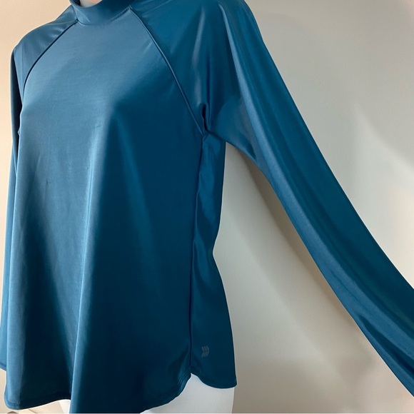 All In Motion Womens 1 Pc Swim Shirt Blue Size Large - Picture 4 of 9